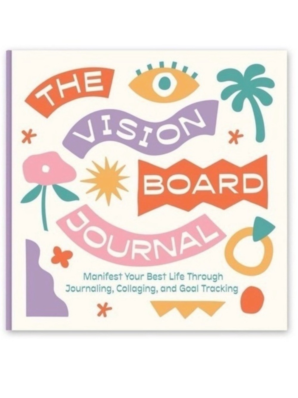 Vision Board Journal Guided Workbook Spiral Hardcover Manifest Goals Organize